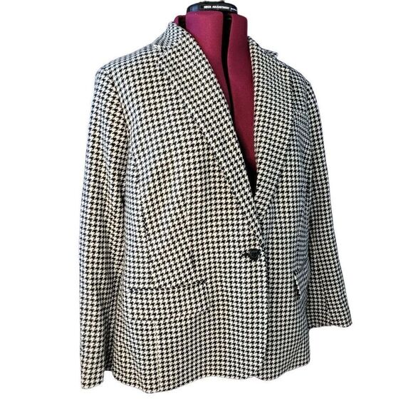 Lauren Ralph Lauren Women's Houndstooth Twill Blazer (Size 20W) - Picture 8 of 8